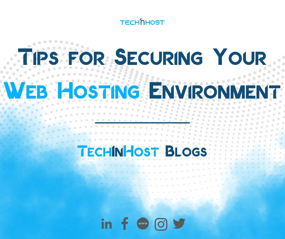 Secure your web hosting