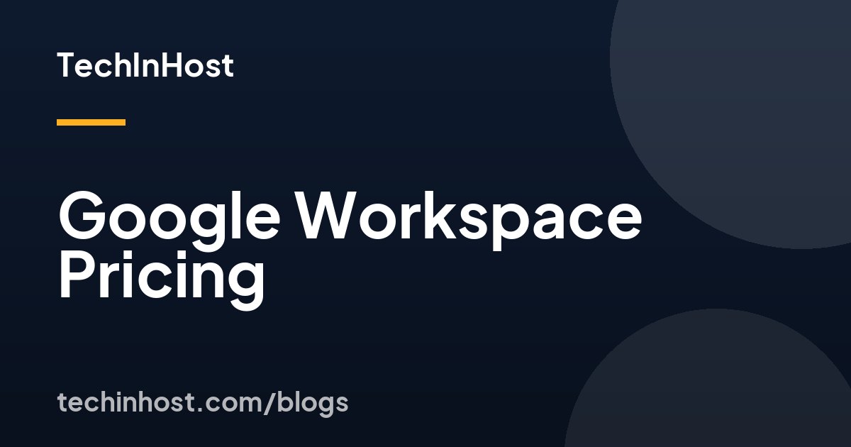 Google Workspace Pricing