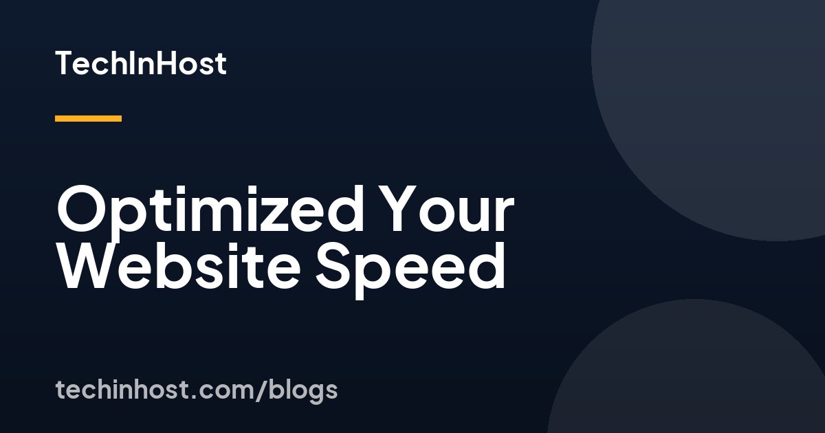 Optimized Your Website Speed