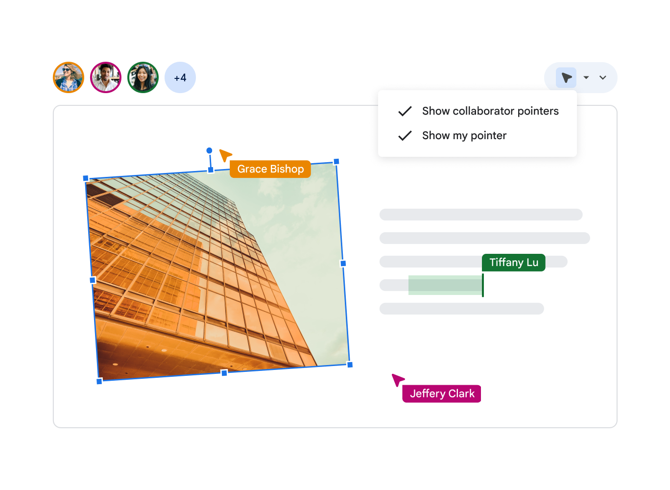 Live pointer feature of Google Slides